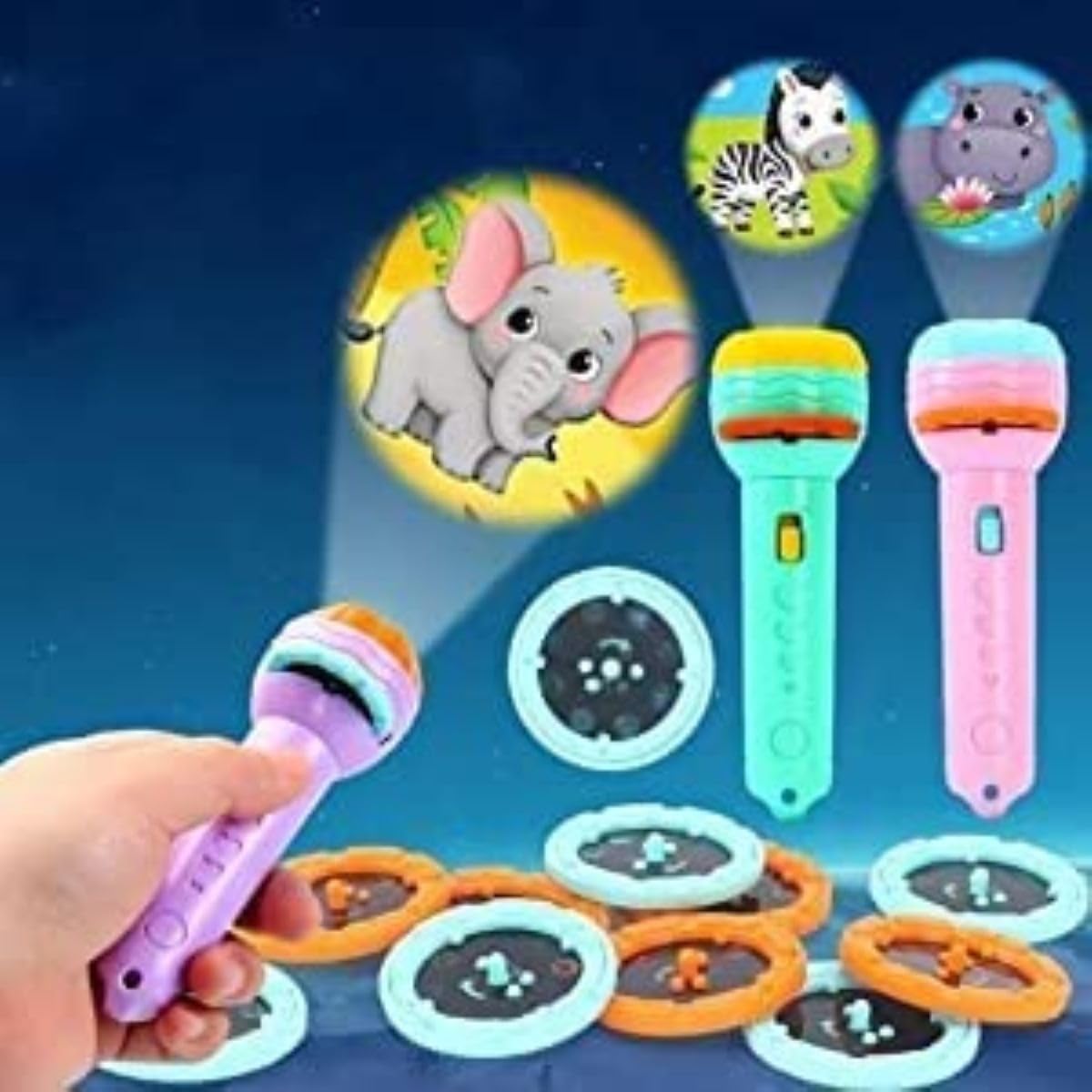 6 Slides 48 Pictures Clear Projection Flashlight Projector Torch for Kids, Mini Flash Light Toys Lighting Kids 2 & 3 Year Old, Toy Education Learning Night Before Going to Bed Best Gift (B0CR7FQ5K9) Amazon Price History, Amazon Price Tracker