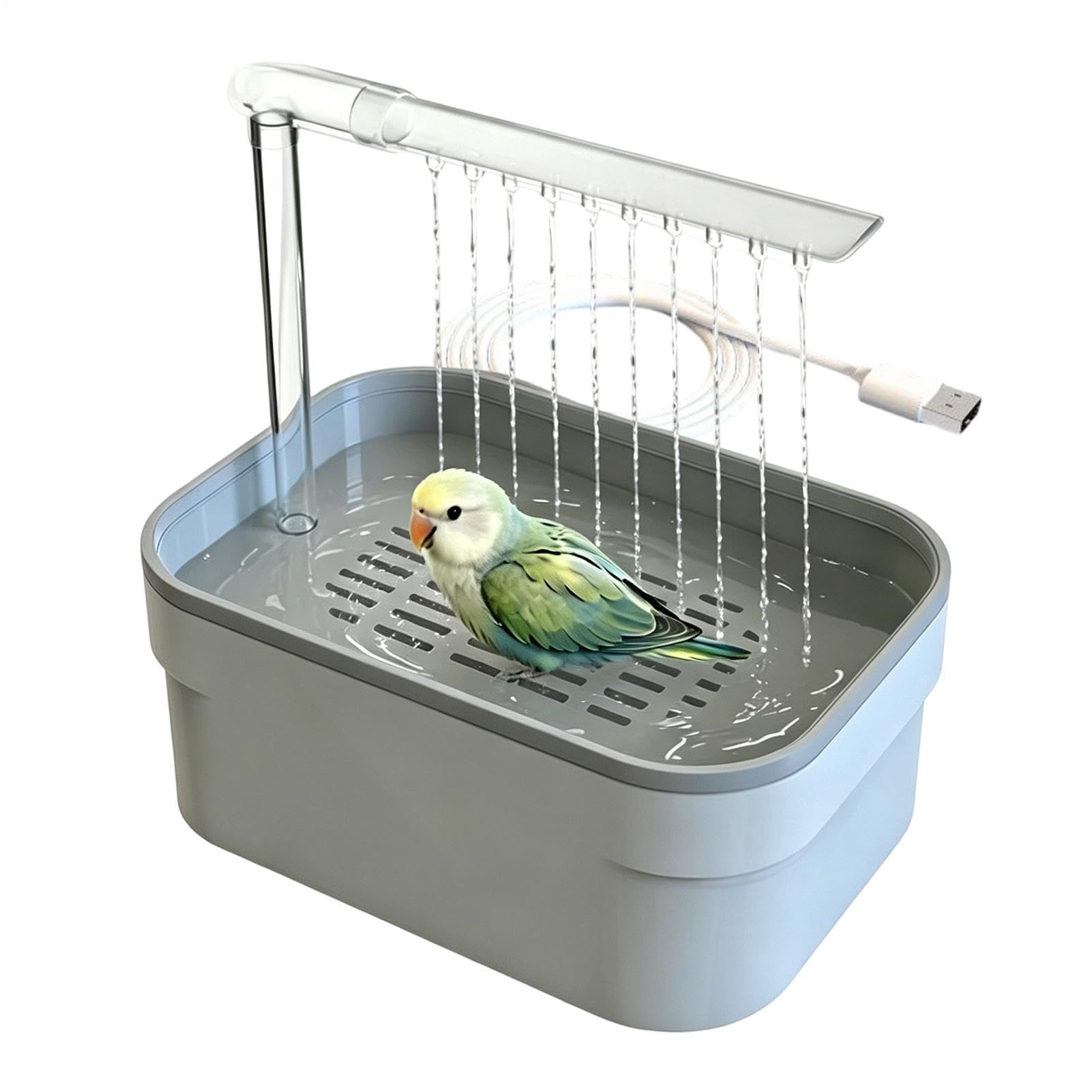 Baño para Pájaros de Interior y Exterior Ideal para Tarima o Balcón