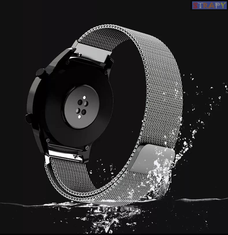 Image of STRPY 22mm Replacement Milanese Magnetic Clasp Chain Strap Band For Amazfit GTR 2 /GTR 2e Smart Watch, Metal Straps