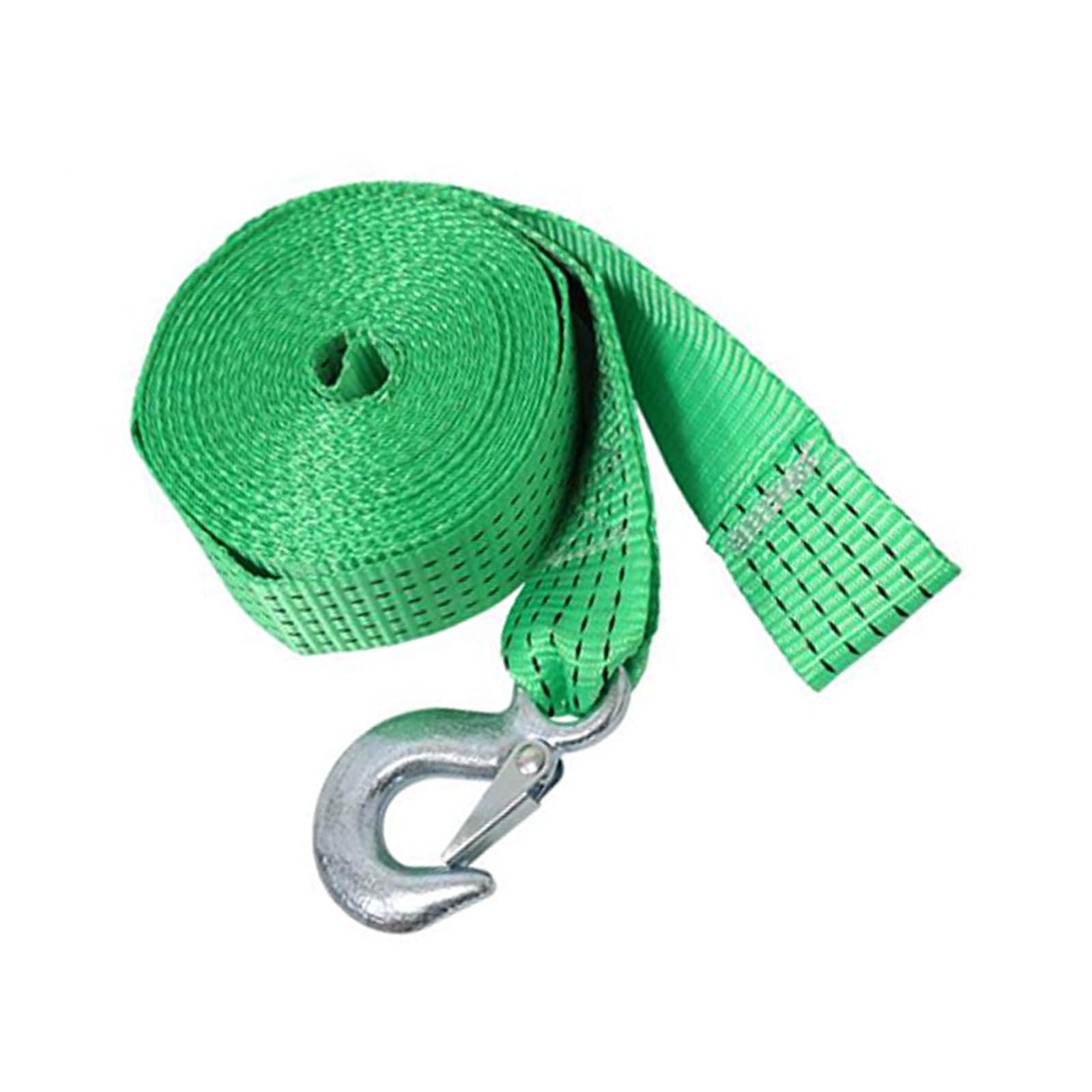 Montesy Winch Strap with Hook for Towing Vehicles Replacement Heavy Duty Strap Boat Trailer Accessories 19.7/26.2/32.8ft