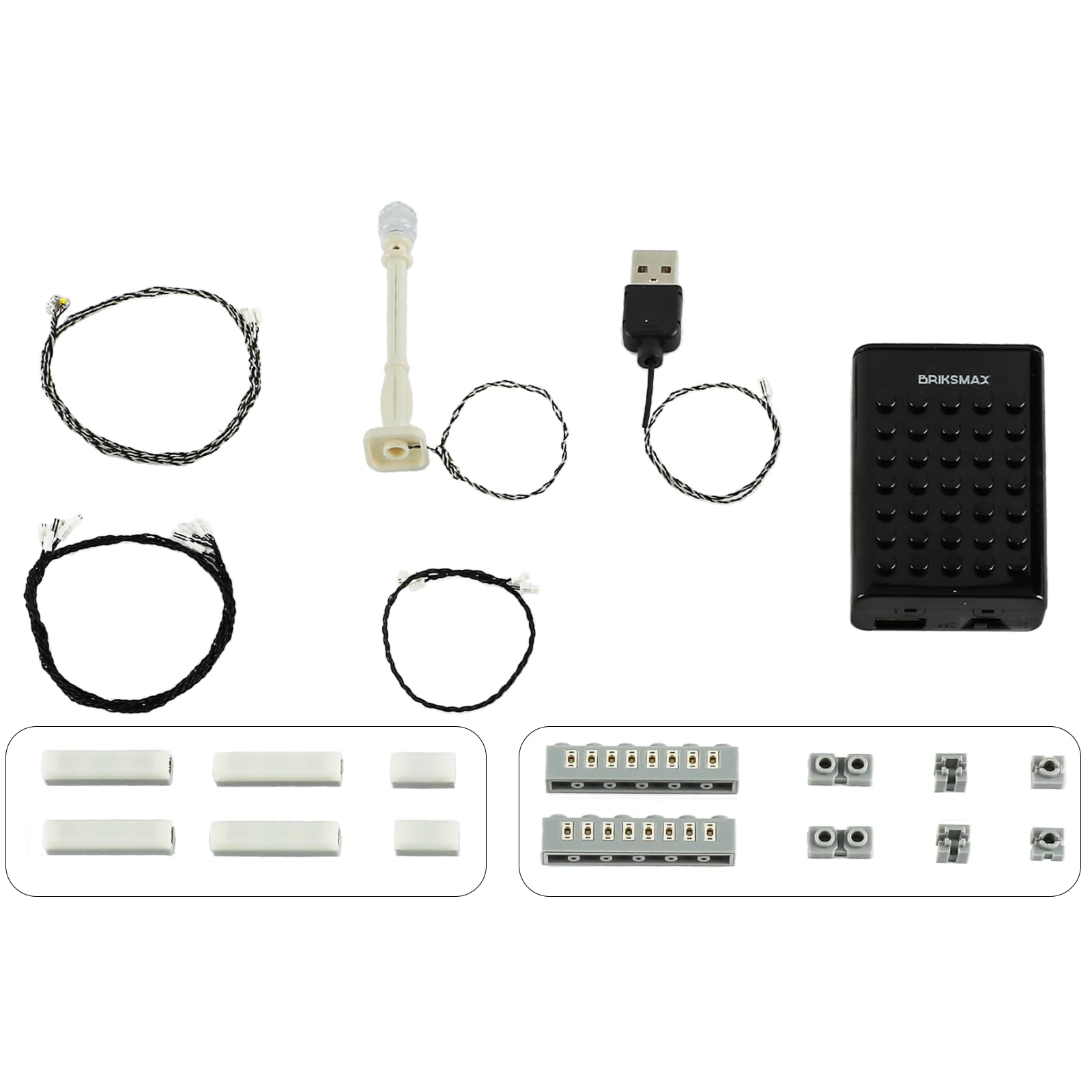 BRIKSMAX 2.0 Moc Lighting Starter Kit Lego Building MOC for DIY Lego, Weiß - Image 2