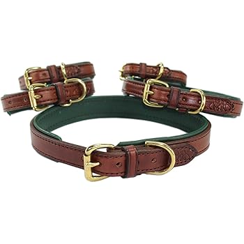 hunter rolled leather dog collar
