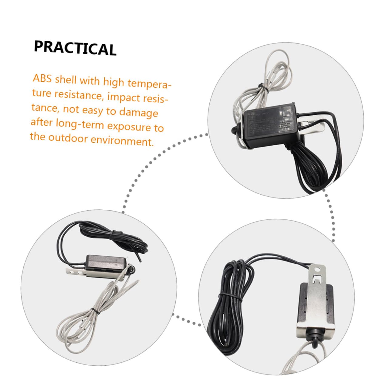 Happyyami Trailer Brake Breakaway Switch with Coiled Cable Electric Brake Switch for Rv Towing Trailers Durable Wire Construction Compatibility for Safe Towing