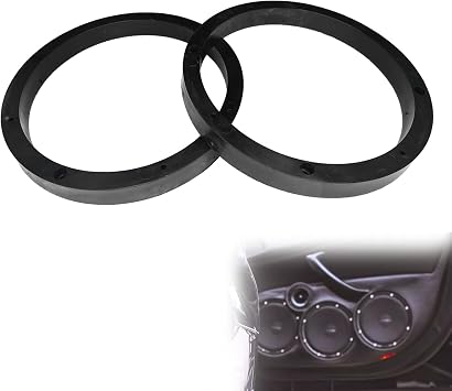 2PCS 4" Car Stereo Speaker Spacer, Universal Car Door Speaker Mounting Ring Spacer Adapter, Enhance Sound Quality No Cutting and Drilling for Auto Audio/Boats/Trucks/RV