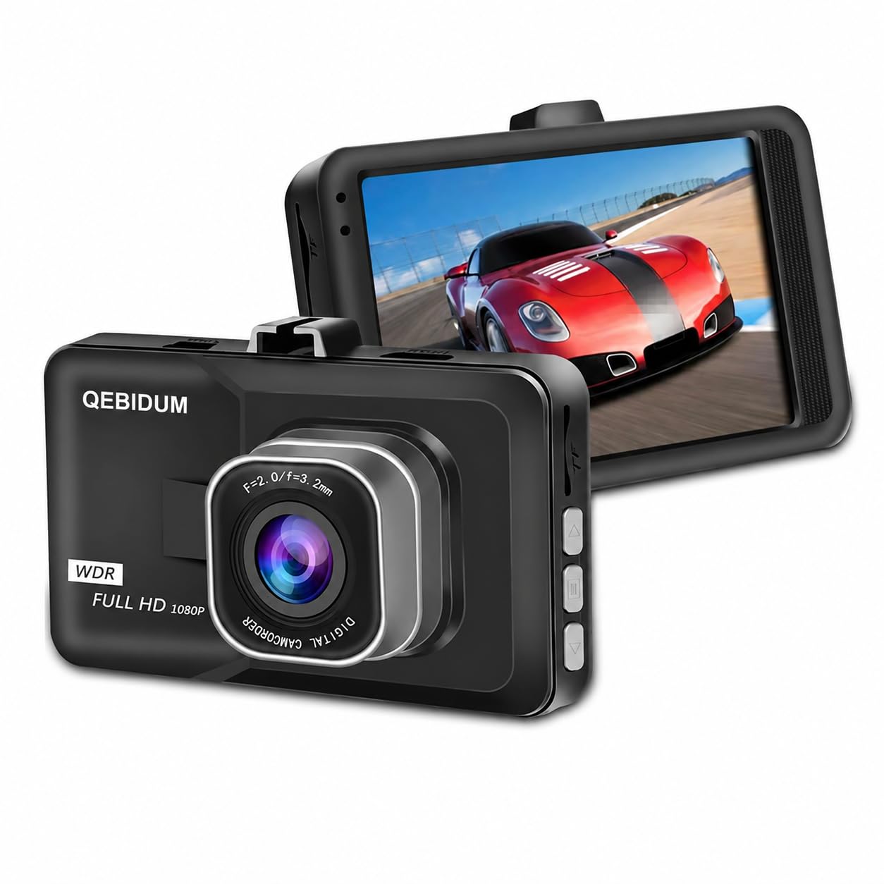 QEBIDUL Mini cámara de salpicadero para Coche 1080P Full HD 170 Grados de ángulo de visión Amplio para Coche, grabadora de salpicadero, cámara de visión Nocturna para Coche
