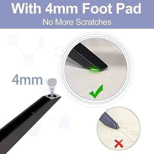 Miniatura 7 de Patas de metal para TV LG base de TV, solo para 70 pulgadas 75 pulgadas LG TV patas 70UJ6570 70UK6550PUA 70UM7370 75UJ6500 75UJ6470 75UJ6470UC