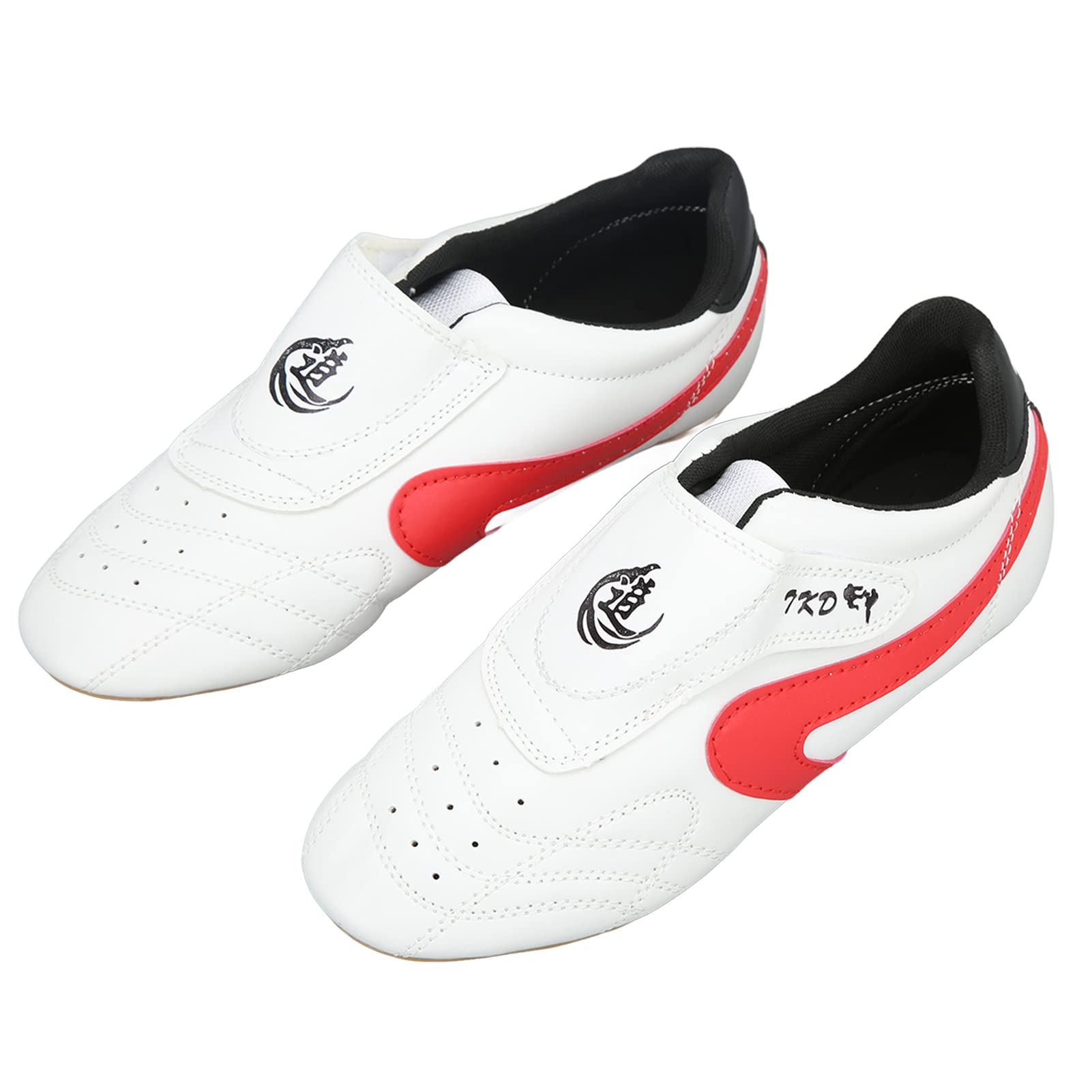 JTLB Zapatillas ligeras de taekwondo, unisex para adultos, suela Oxford de piel sintética transpirable, diseño simple, excelente durabilidad (43)