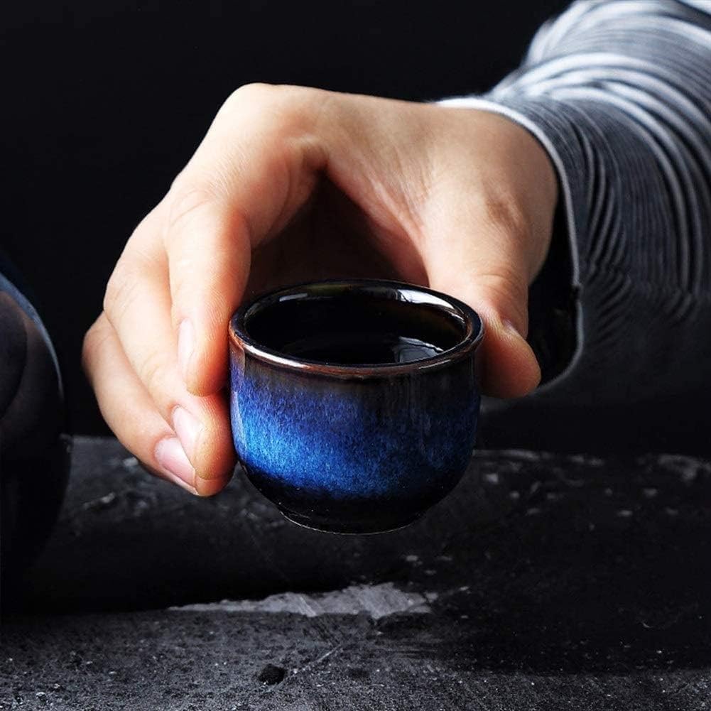 Japoński zestaw kubków do sake – ceramiczne szklanki do sake do ciepłych i zimnych napojów, idealny prezent do dekoracji domu dla rodziny i przyjaciół, idealne do rozrywki i świętowania