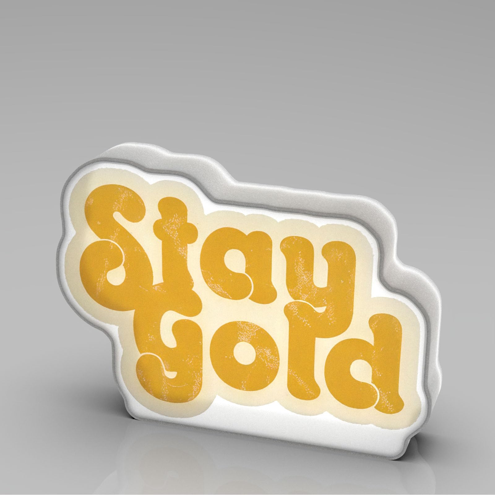 Veilleuse de bureau LED Allenjoy Golden Inspiration pour panneau lumineux mural
