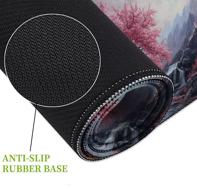 Mouse pad grande gaming de diseño natural para transformar tu espacio de juego y oficina. 5