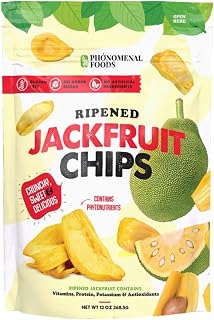 Phonomenal Foods Ripened Jackfruit Chips, 13 oz – Naturally Sweet, Crunchy Fruit Snack – Vegan, Gluten-Free, No Added Sugar, Non-GMO