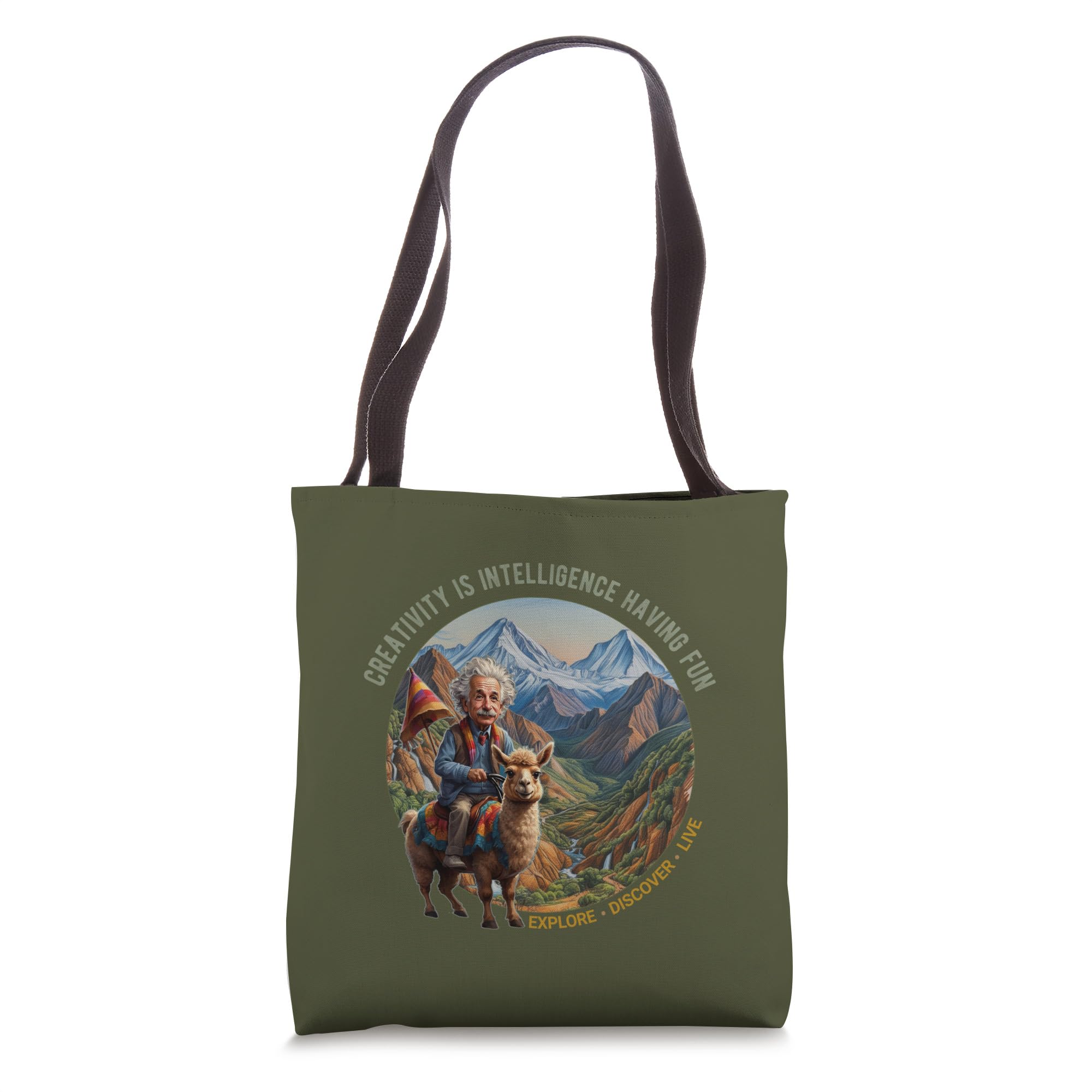 Explore, Discover and Live, Graphic Tote Bag