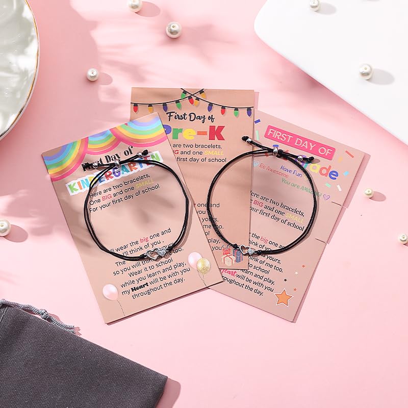 First Day of Kindergarten Bracelet Mommy and Me Back To School Matching Mother Daughter Bracelet First Day of Prek 1st Grade Gift4