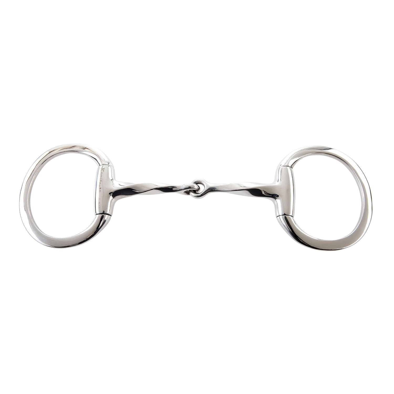 Korsteel Stainless Steel Slow Twist Eggbutt Snaffle Bit, 5.5"