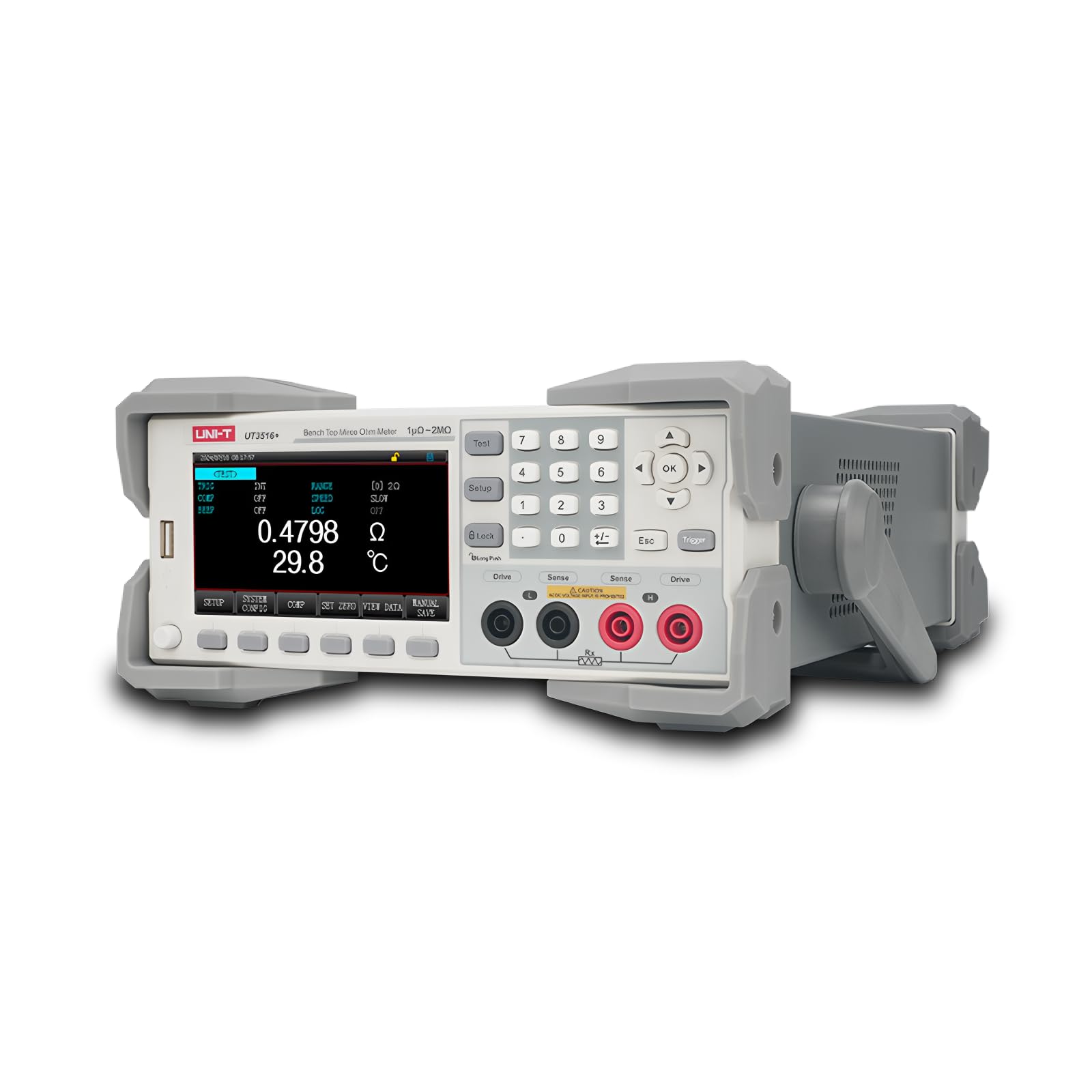 Microóhmetro de banco de alta precisión de la serie UNI-T UT3510+ – Resolución de 1μΩ, precisión del 0.05%, prueba rápida de 10 ms (UT3516+ 1 μΩ-2 MΩ)