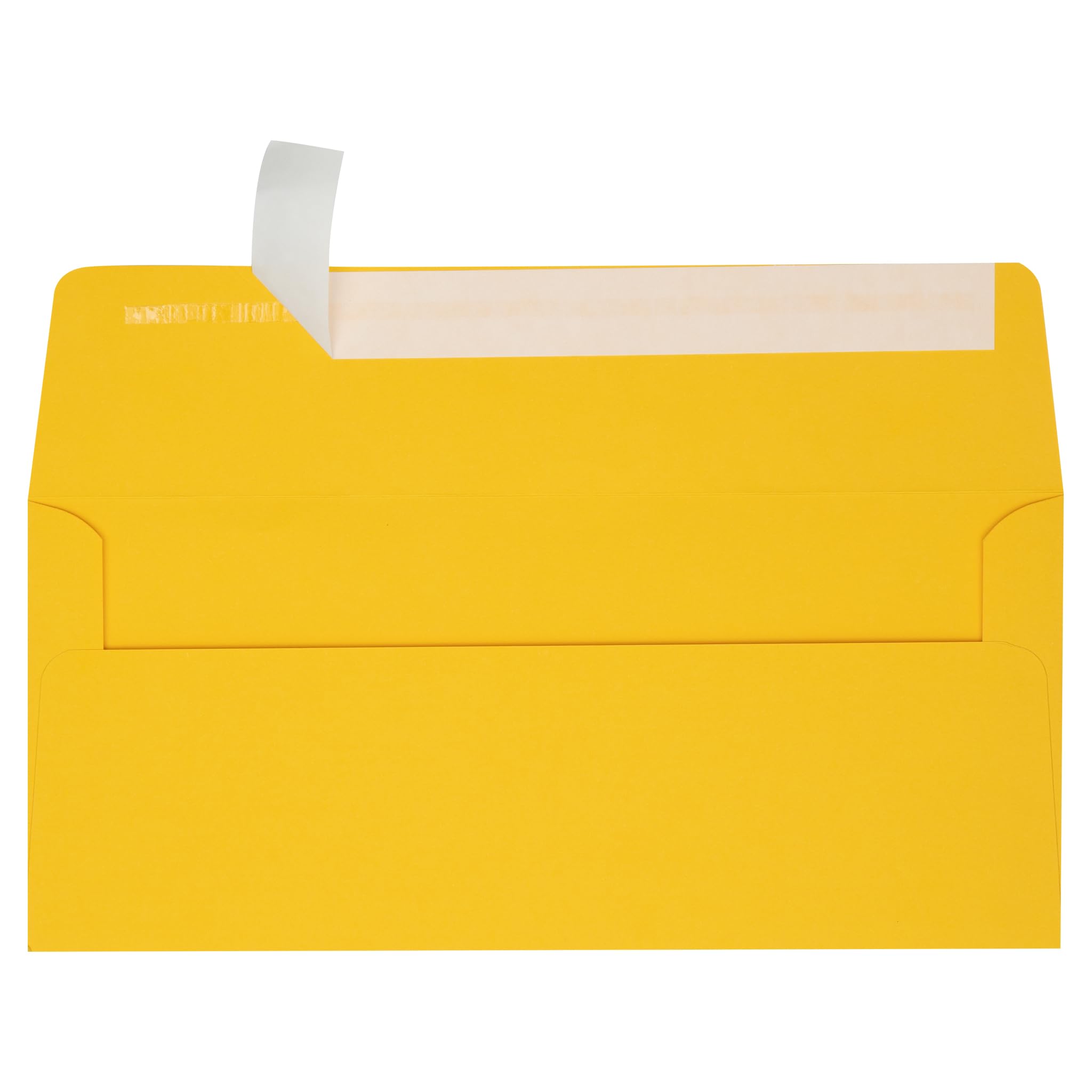 LUXPaper #10 Business Envelopes | Peel & Press | 4 1/8" x 9 1/2" | Sunflower Yellow | 80lb. Text | 250 Qty