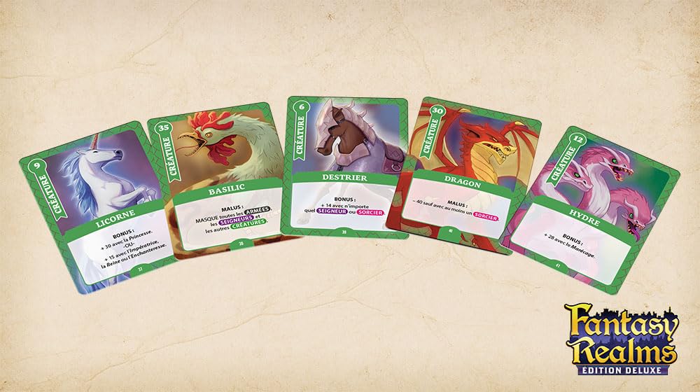 Don't Panic Games | Fantasy Realms édition Deluxe | Jeu de société | À partir de 14 Ans | 3-6 Joueurs | 20 Minutes