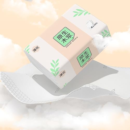 Miniatura 8 de Paquete de 6, tejido facial pequeño y suave, papel higiénico, servilleta desechable, funda de bolsa no caja, papel facial blanco, material de fibra