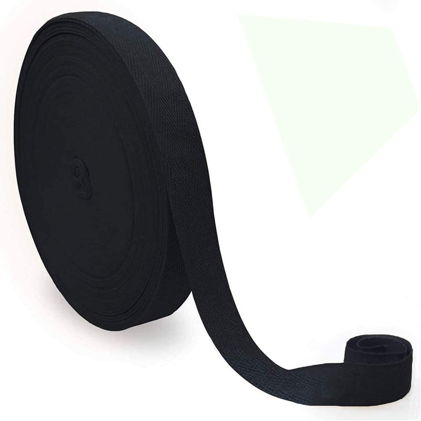 Cotton TapeCotton Tape. Black .50 Meters 25mm for Sewing Dressmaking Alterations Craft Apron.