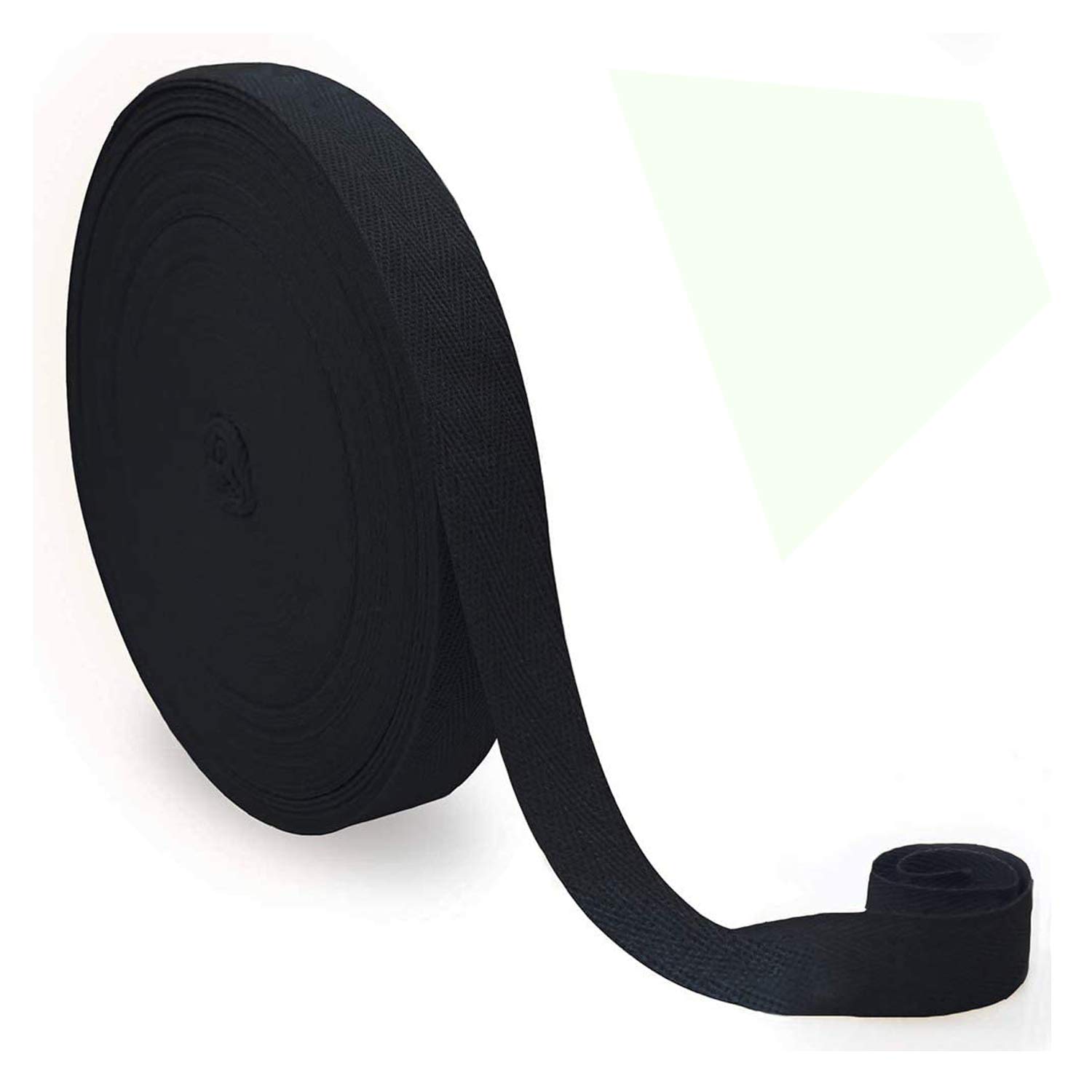 Cotton TapeCotton Tape. Black .50 Meters 25mm for Sewing Dressmaking Alterations Craft Apron.