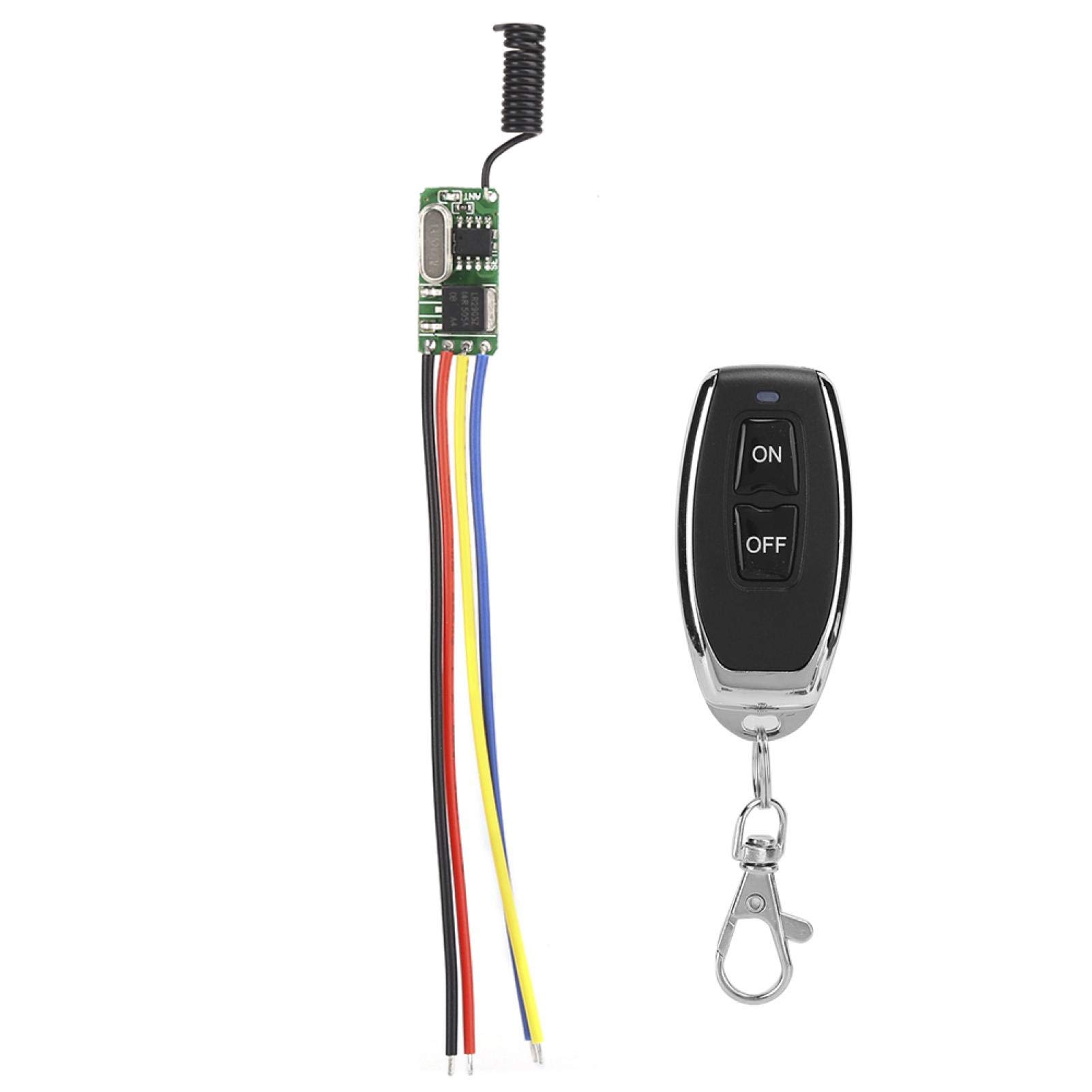 Socobeta 3 . 7‑12V Wireless Remote Control Switch Module RF Transmitter Remote Controls with MOS Tube Switch for DC Small Desk Lamps Routers Cameras