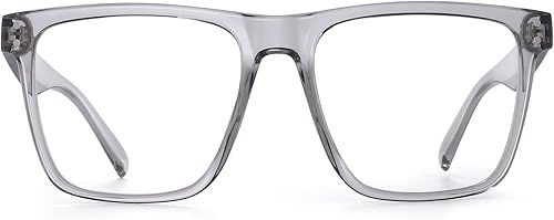 Miniatura 8 de GLINDAR Lentes de bloqueo de luz azul para mujeres y hombres, anteojos cuadrados de gran tamaño para computadora que reducen la fatiga ocular,