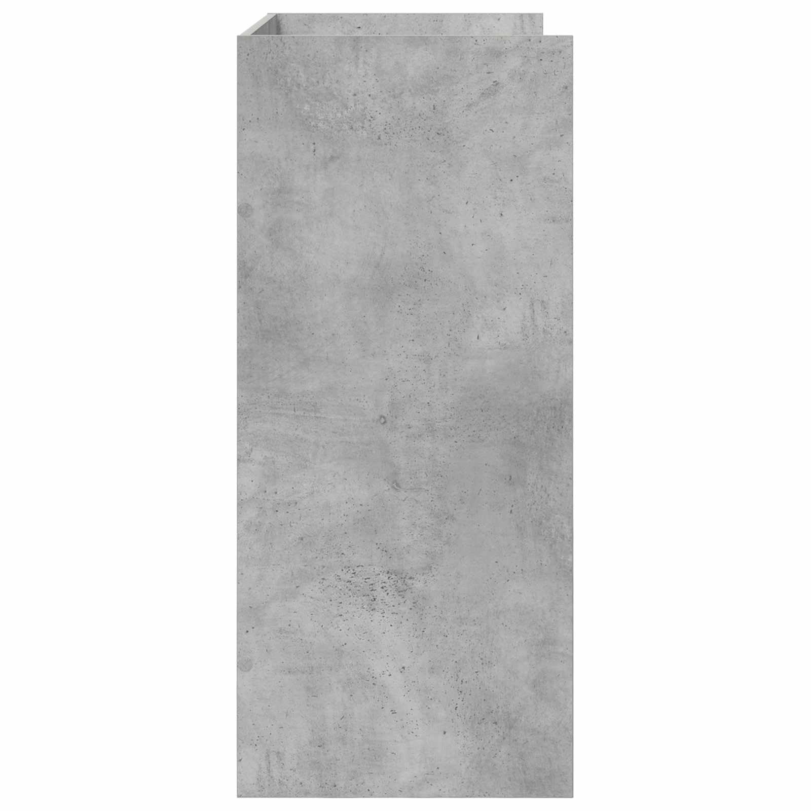 vidaXL DJ Tisch Betongrau 102 x 45 x 102 cm Holzwerkstoff, U-Form, modernes DJ-Pult, ergonomischer Musikarbeitsplatz, vielseitige Audio-Ausrüstung, Profi-Station