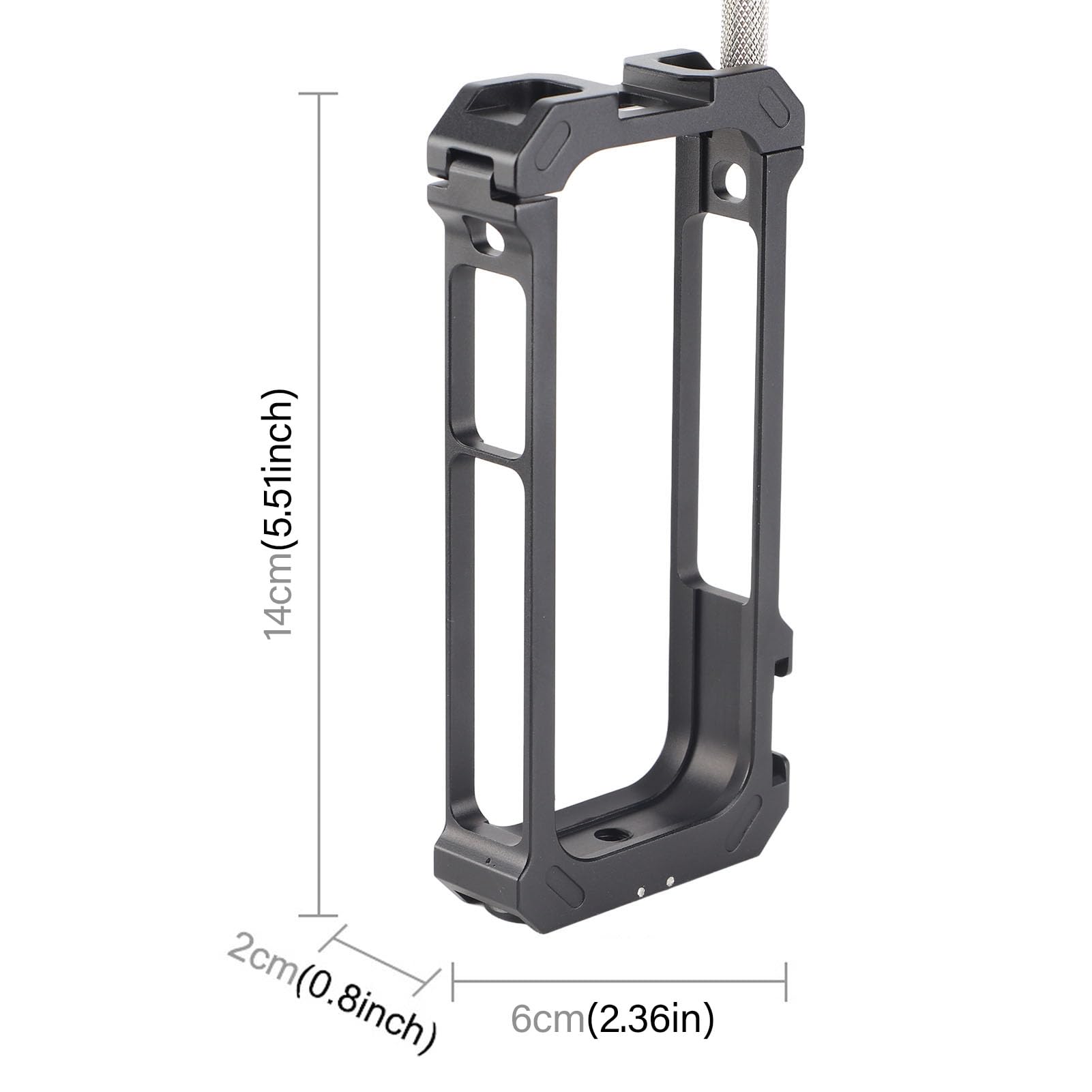 Marco Protector para X3, Funda Protectora de Expansión de Jaula de Conejo de Aluminio con Zapata Fría para Cámaras Deportivas.