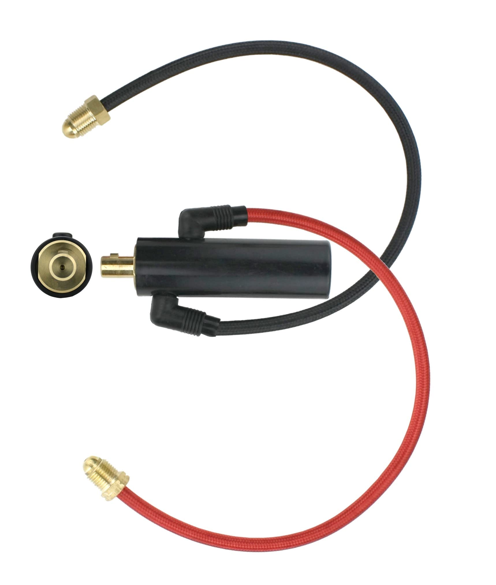 SÜA - INLINE Dinse 35-70 Connector with Water and Argon Hoses for