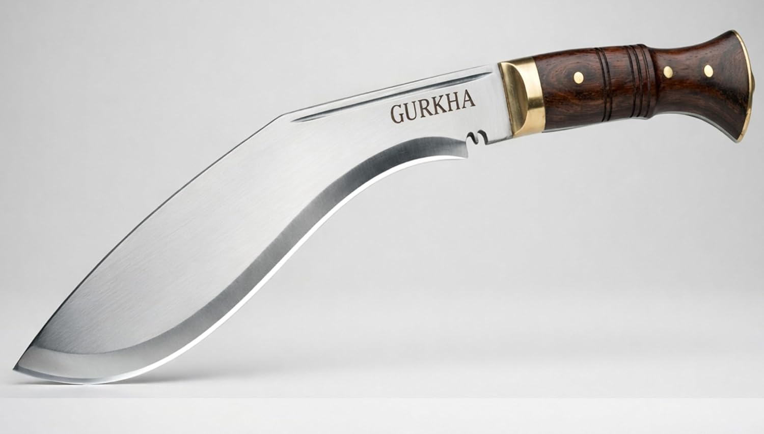 Gurkha WWII Kukri Knife 12” Blade (18” Overall) – Hand Forged in Nepal, 5160 Carbon Steel, Full Tang Fixed Blade Khukuri for Survival, Bushcraft & Heavy-Duty Outdoor - Karda Chakmak & Leather Sheath