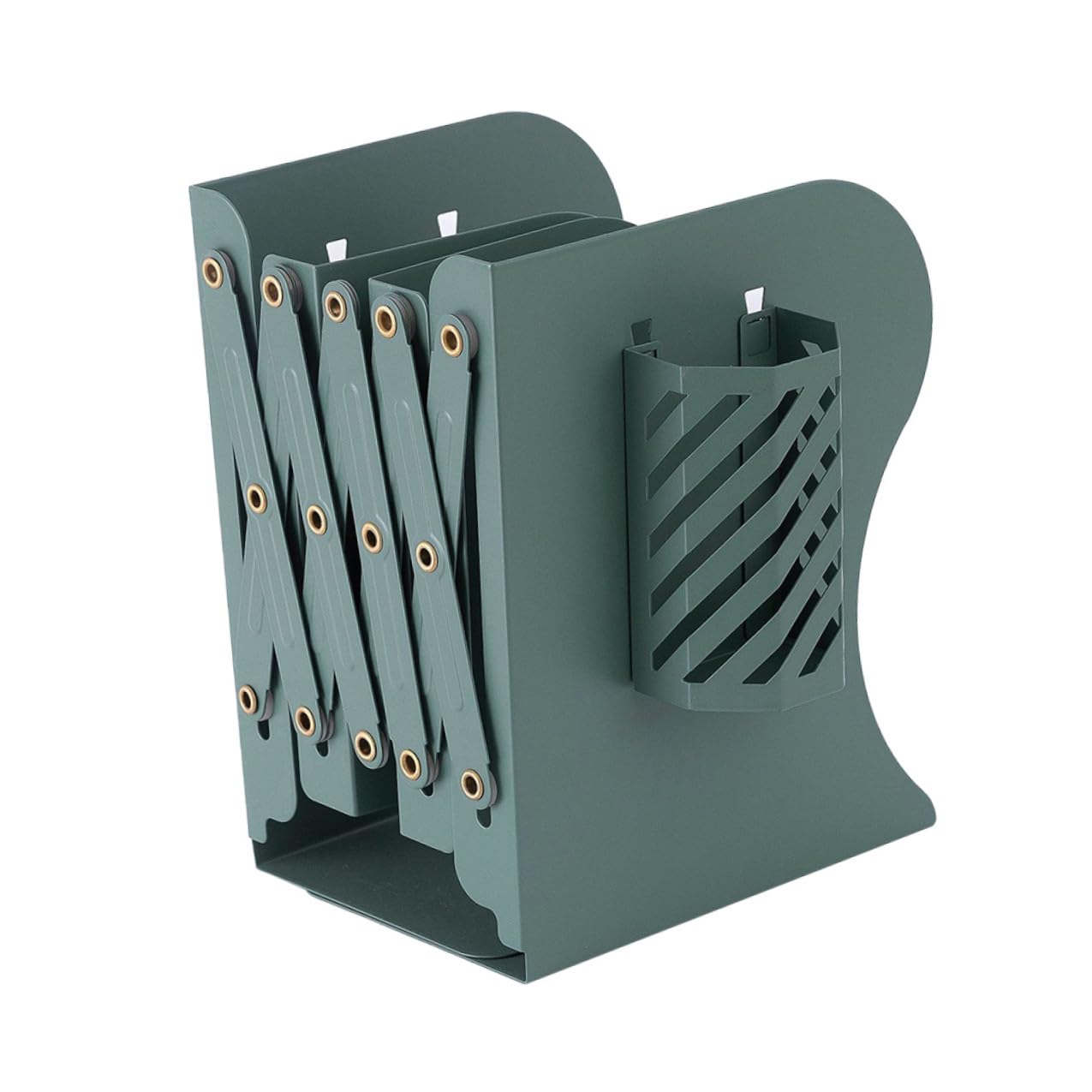 Creative Teles - Supporto per libri pieghevole in metallo, base antiscivolo, per ufficio, studenti, scrivania, casa, biblioteca, esposizione di lettura regolabile per libri e tablet