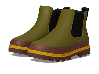 Native Shoes Kids Kensington Chelsea (Toddler/Big Kid) Kids Shoes Rookie Green/Bitter Brown/Wheat yellow : 6 Toddler M, Rubber