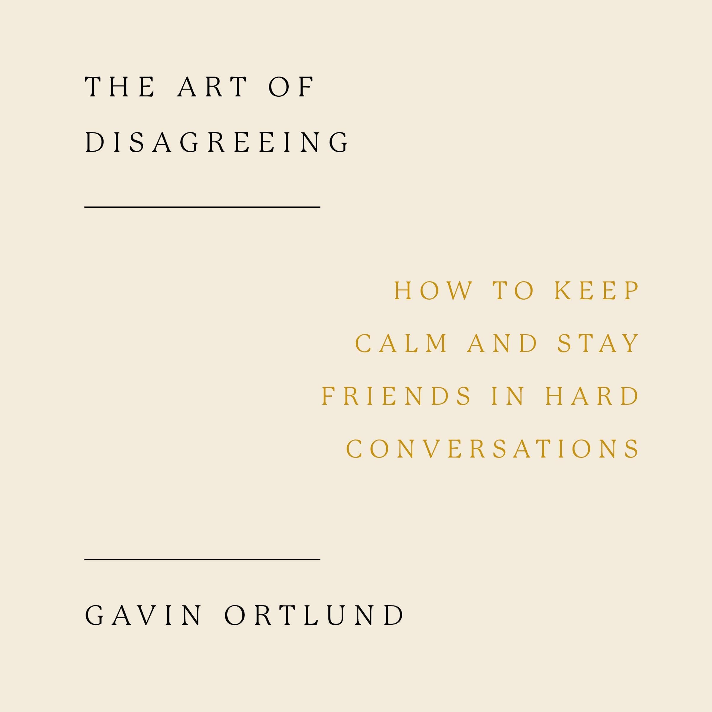 The Art of Disagreeing
