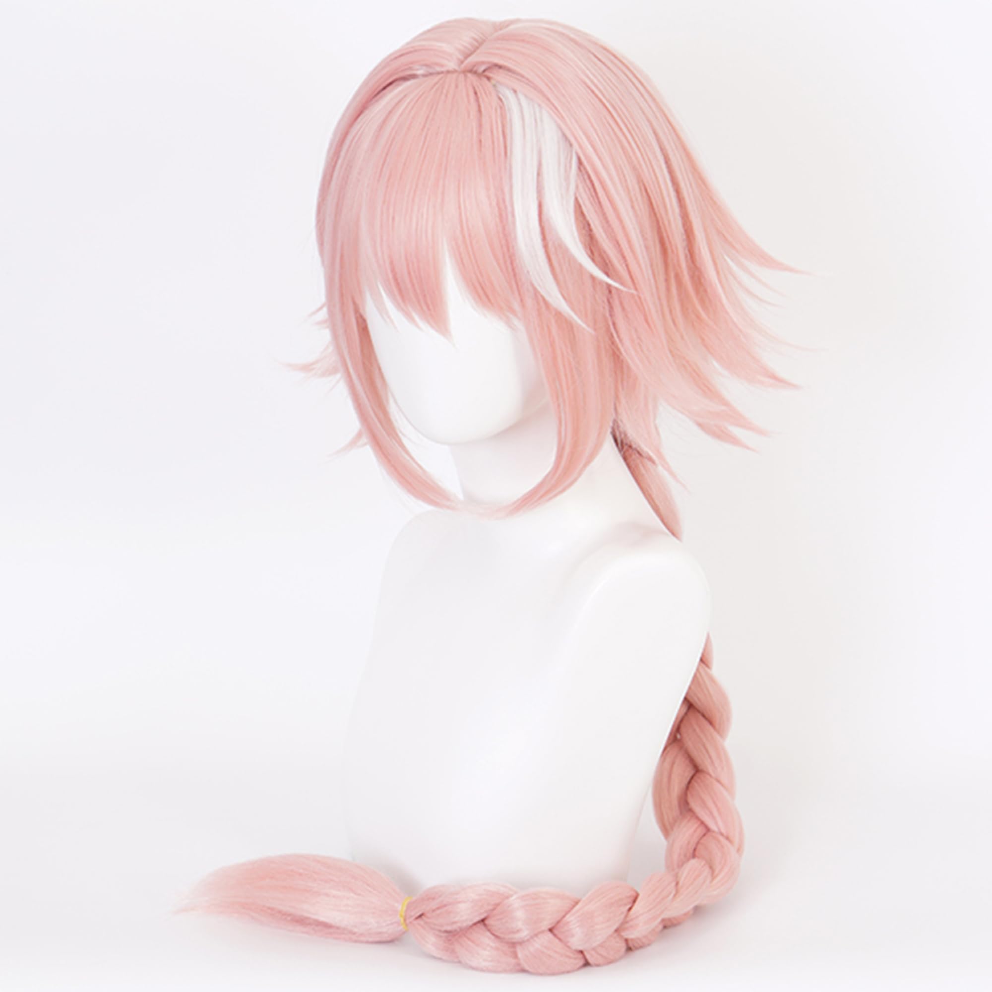 Pink Long Braids Anime Wig with Heat Resistant Synthetic Costume Hairs for Women Halloween Cos Anime Party Replacement Wigs - Image 3