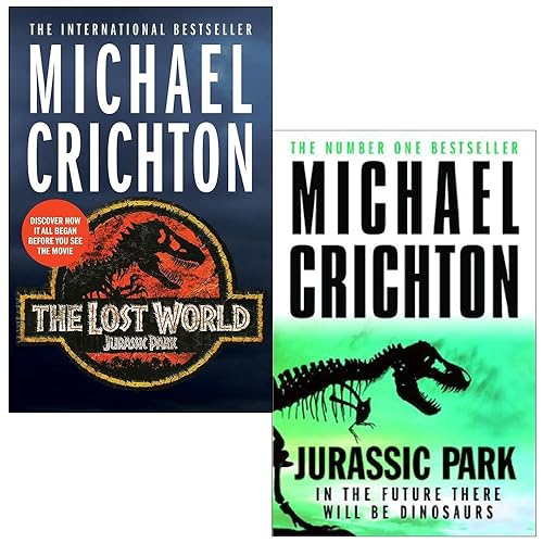 Michael Crichton Collection 2 Books Set (The Lost World, Jurassic Park)