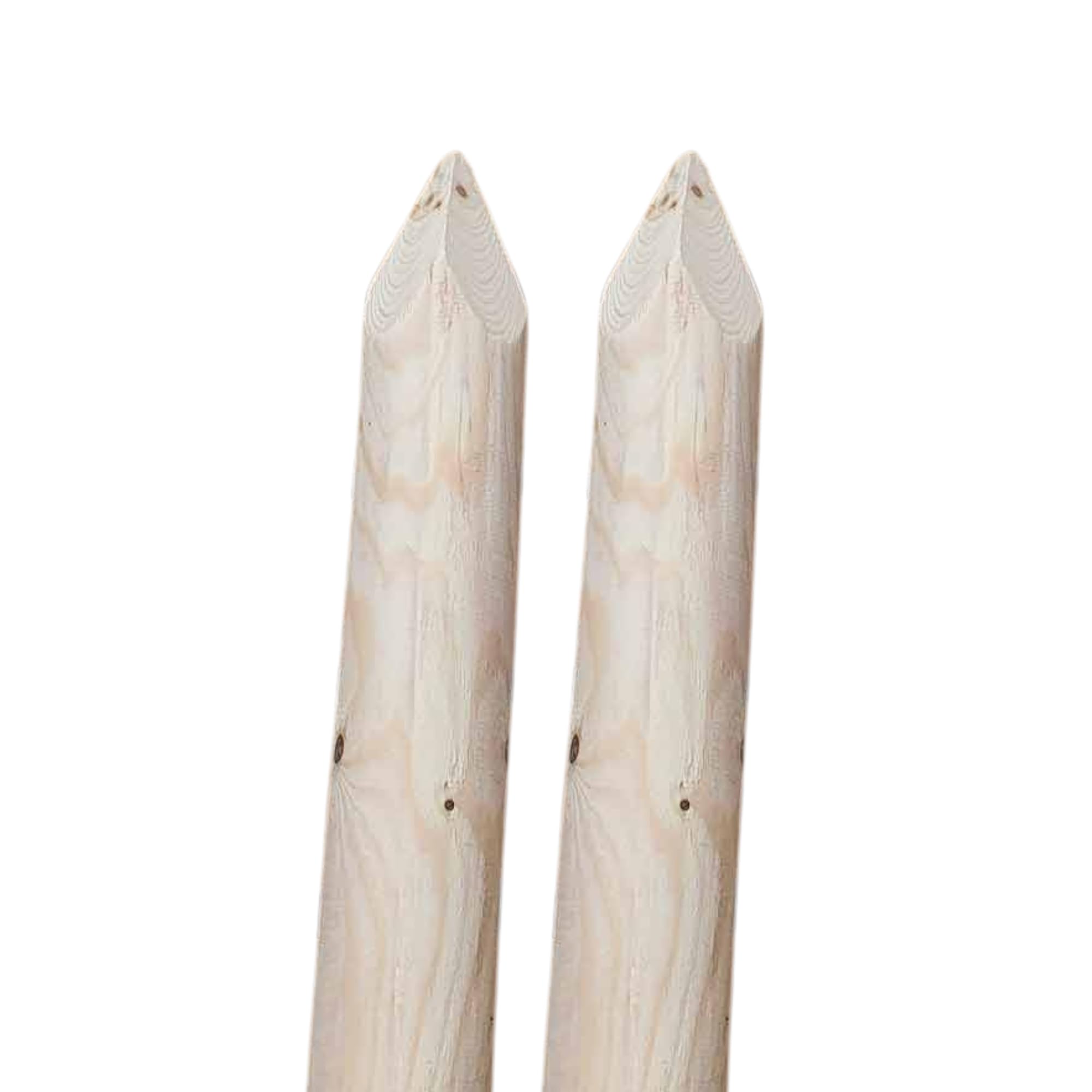 ø 8cm Lot de 2 Piquet Cloture Bois Longueur : 240 cm Poteaux De Clôture De Jardin Non Imprégné Résistant Aux Intempéries Palissade Tuteurs avec Pointe