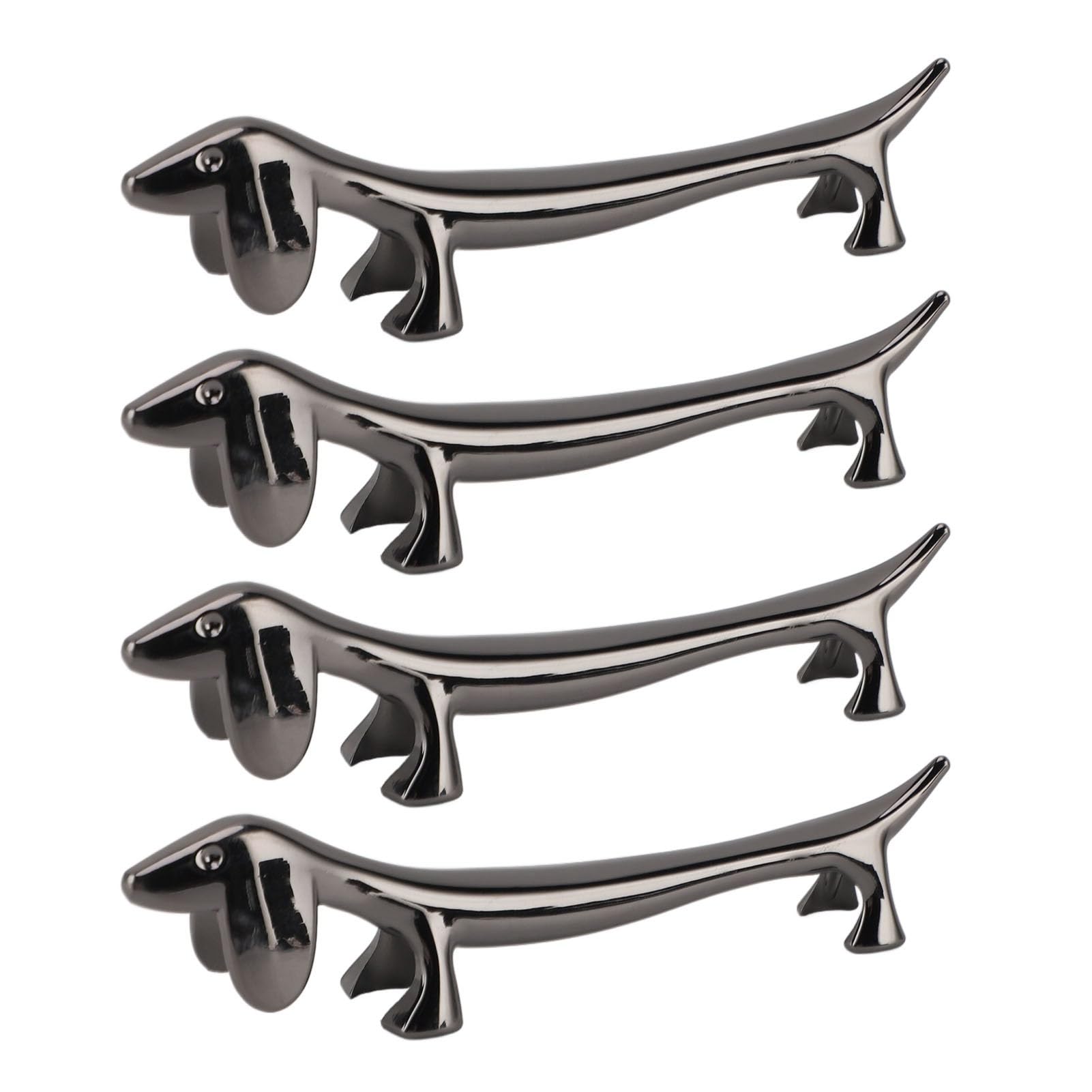 Soporte para Palillos para Cachorros, Resistente, Fácil de Limpiar, para Restaurante (Perro Salchicha Negra)