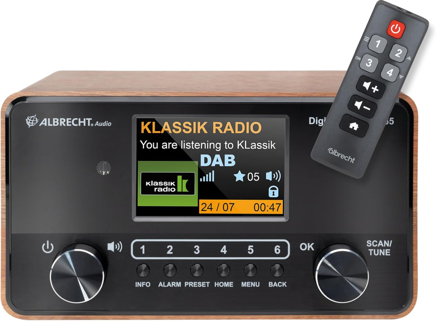 Albrecht DR 865 - Radio para Personas Mayores con Pantalla Grande de 4"