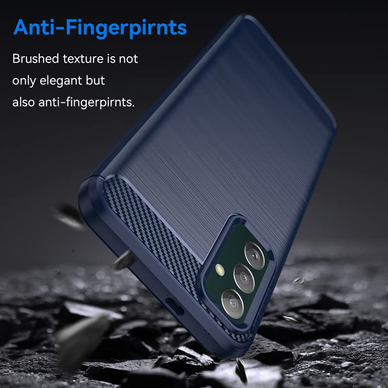 Image of Hybrid Carbon Fiber Back Case for Samsung Galaxy F23 5G / M23 5G (Blue)