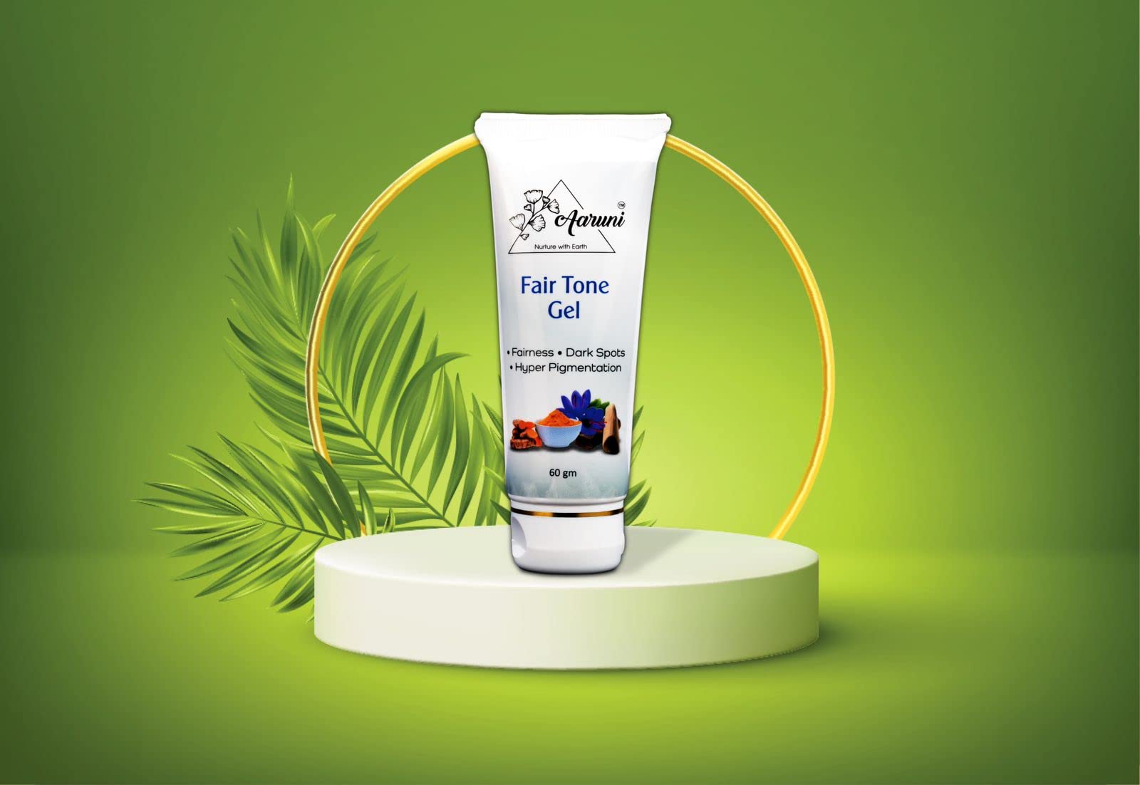 Aaruni Fair Tone Gel 60 GM - Illuminate Your Skin with Fairness and Dark Spot Reduction