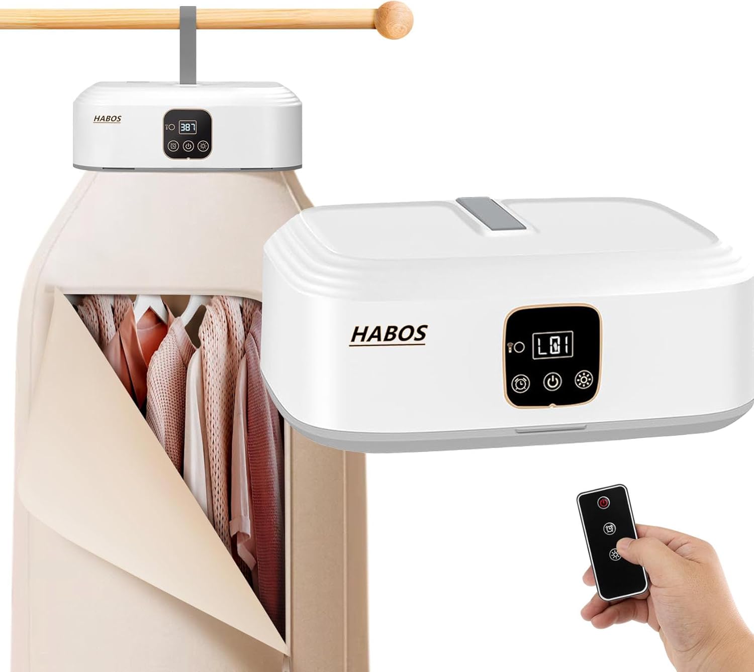 Portable Clothes Dryer, Foldable clothes dryer with timer，Mini Dryer for home, Apartments, Dorms, RVs