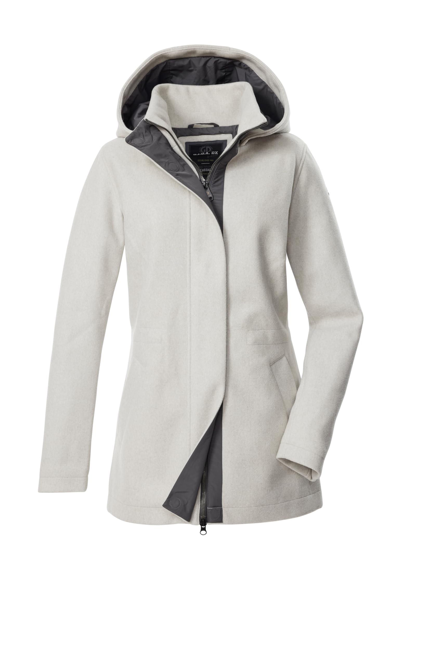 G.I.G.A. DX Damen Gw 78 Wmn Jckt Jacke/Übergangsjacke Wolloptik mit Kapuze