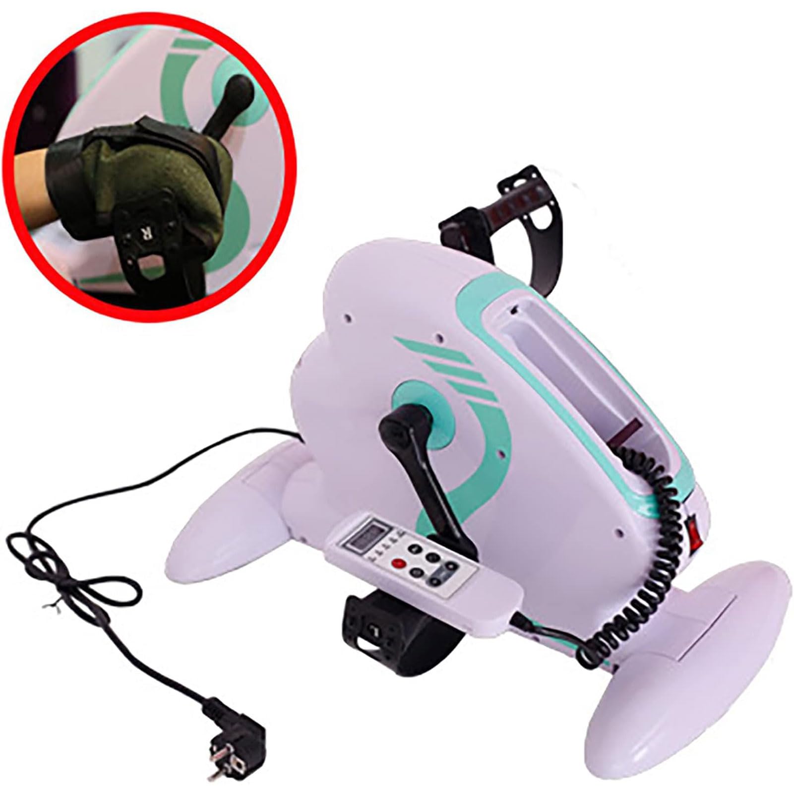 Mini Cyclette elettrica per Tapis roulant, Tapis roulant per Fitness Indoor Riabilitazione Verticale Bicicletta Ciclismo Passo-Passo pedaliera Fitness Mini Cyclette