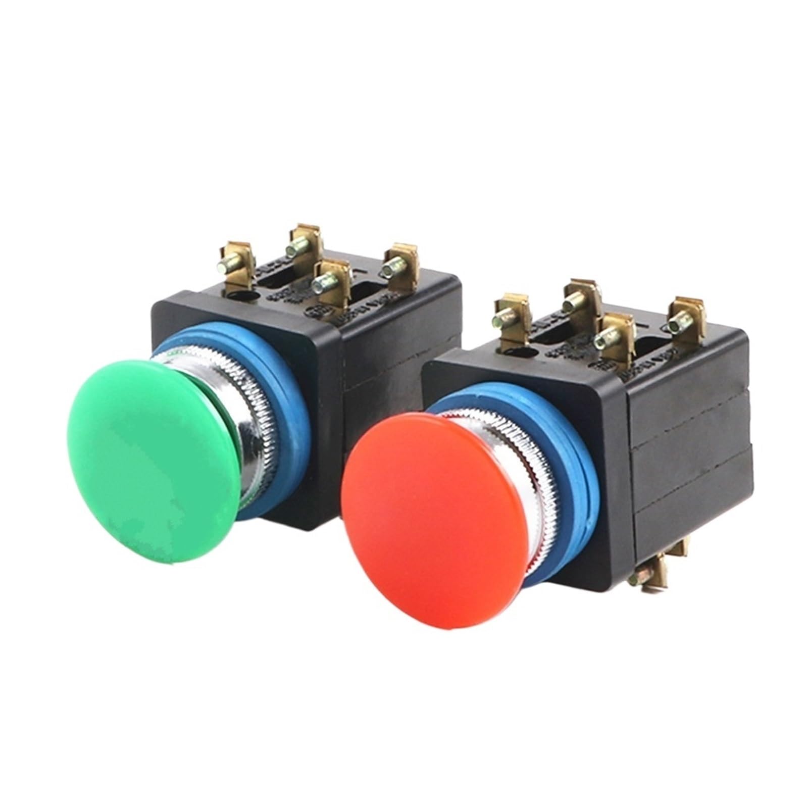 JNURGWLYH 25mm LA18-22J Mushroom Head Button Switch Reset Switch(Vert)