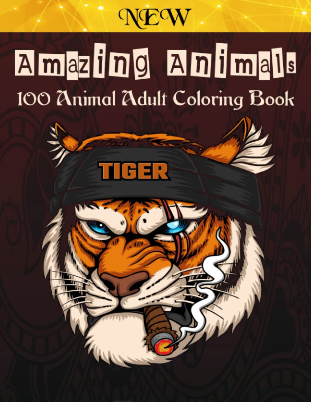 100 Animals Adult Coloring Book: -Adult Coloring Book with Stress Relieving Animal Designs ( dogs, elephants, cats, birds, fish, Elephants, Lions, Tigers, Dogs, Cats, Deers and many more!) Great Gift