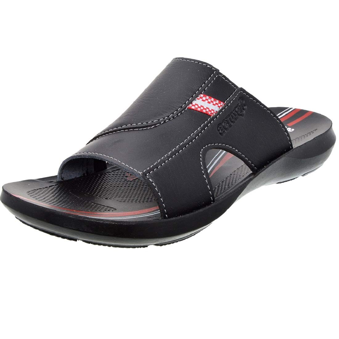 Aerosoft Men Slippers and Flip Flops for Men Casual PU MA 4211 Black EU 40 (B0C6M6MS52) Amazon Price History, Amazon Price Tracker