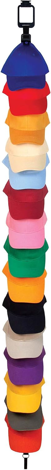 GearBox Capstor Hanging Hat / Cap Orginizer 15 caps | Door or Wall Mount Adjustable Cap Organizer with Hanging Strap