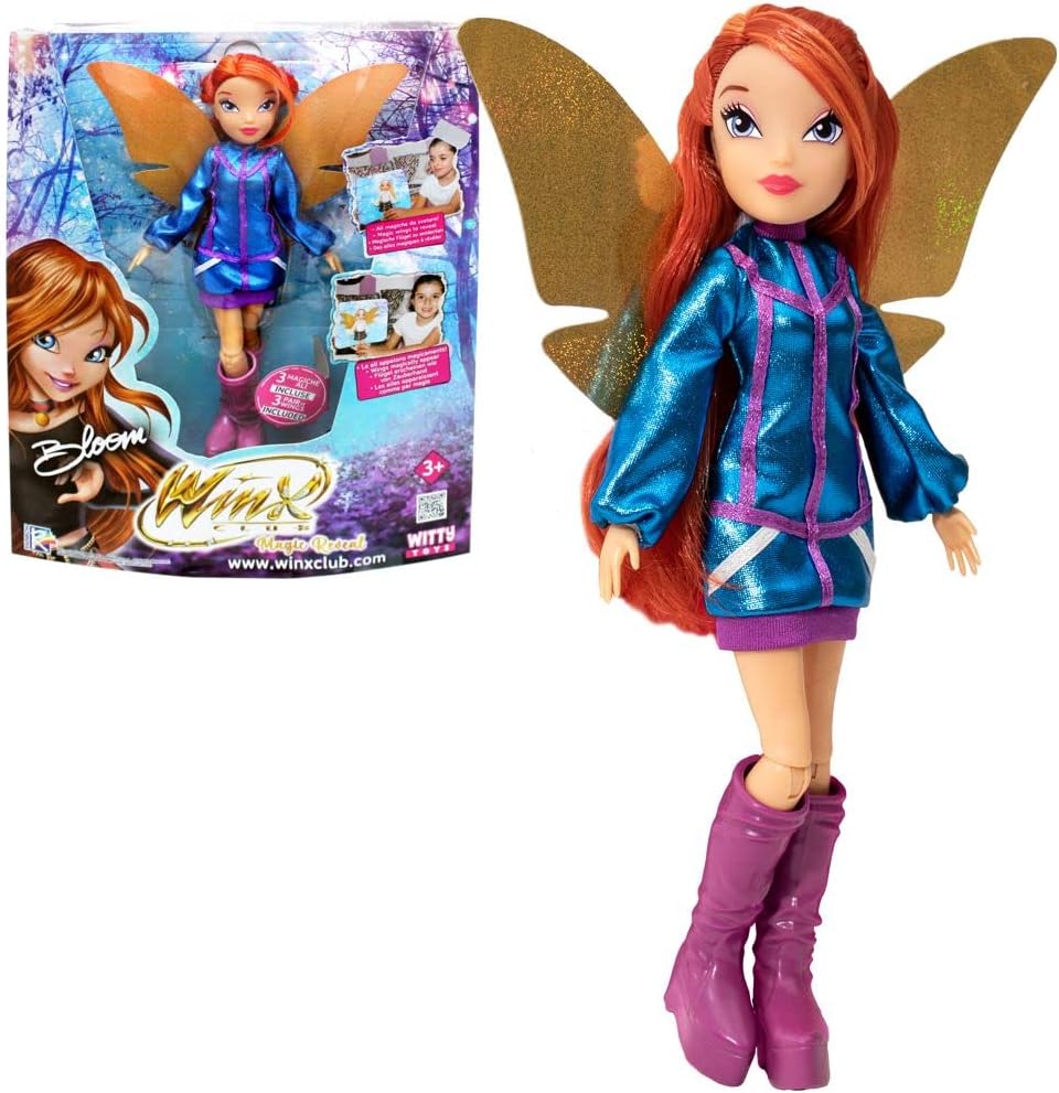 Winx Club Bloom Magic Reveal Doll Interchangeable Wings