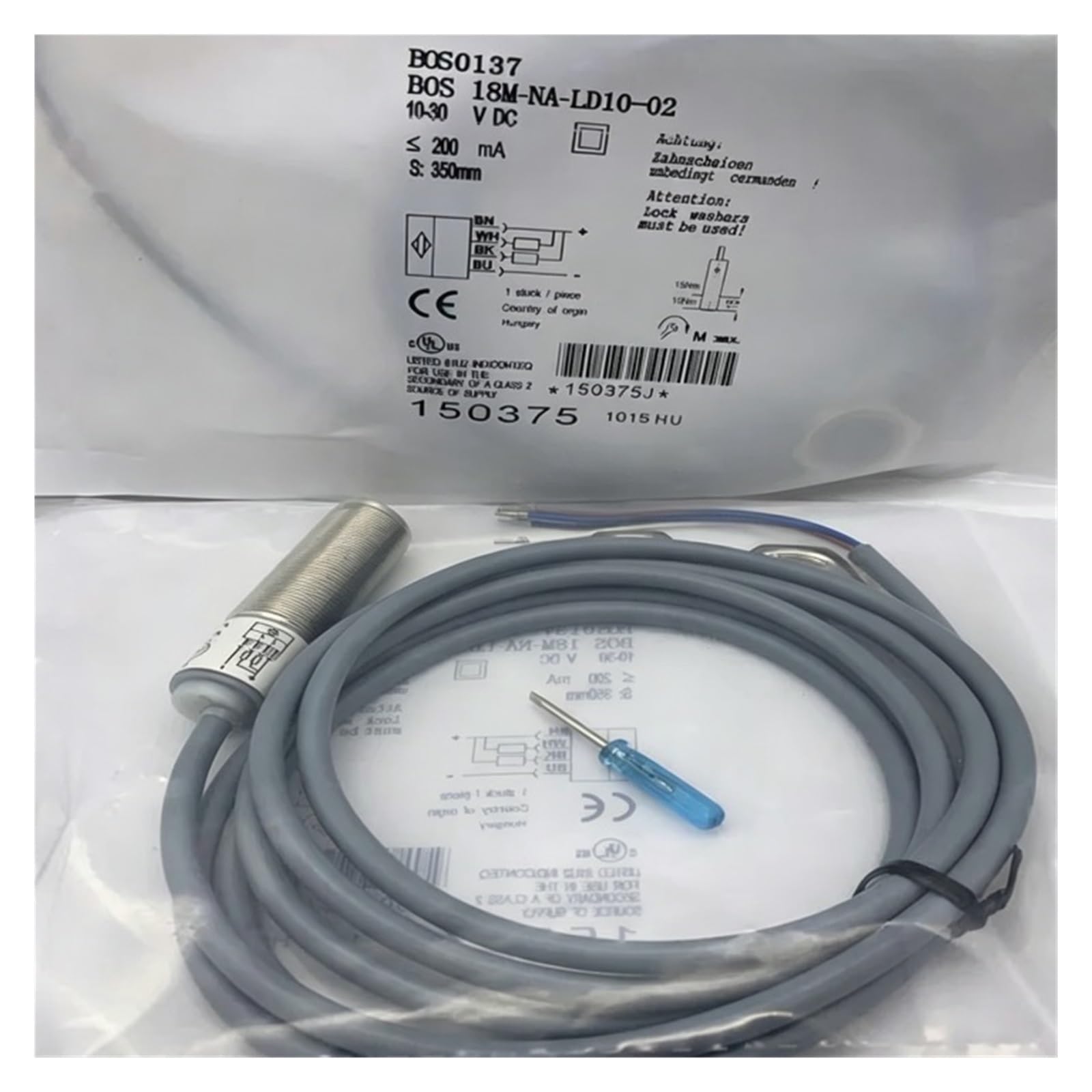 TPKMVGAP 1pcs BES02E4 BES515-209-S21-E BES516-324-E4-C-S4-002 Proximity switch sensor(516-324-E4-C-S4-002)