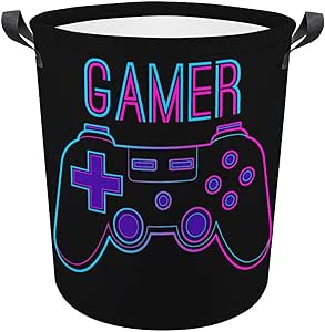 Amazon.com: Gamer Laundry Basket Hamper Bag Dirty Clothes Storage Bin ...